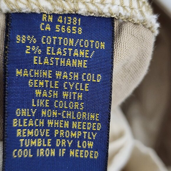 Polo Ralph Lauren Womens Pants 8 Tan VTG Cargo Pants Ankle Zip (30x29) - Picture 11 of 11